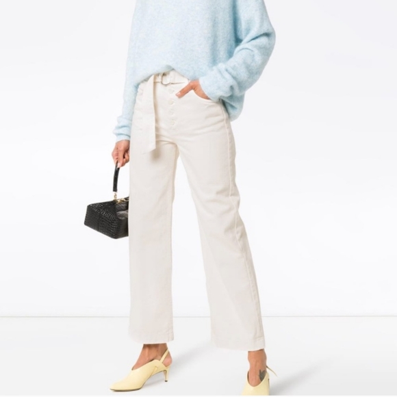 Reformation Madison High Waisted Belted Ankle Jeans Denim Jeans 24 - Picture 4 of 15